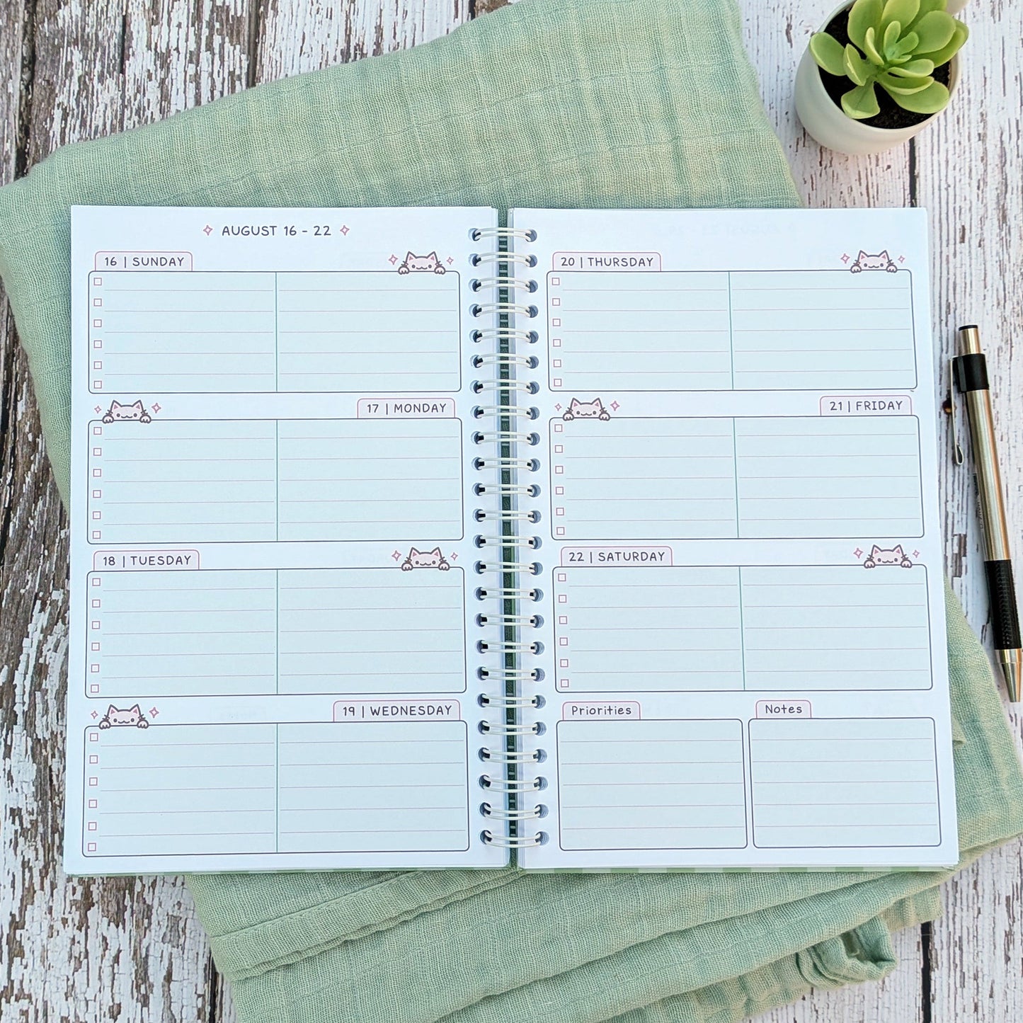 2026 Peeking Cat Planner