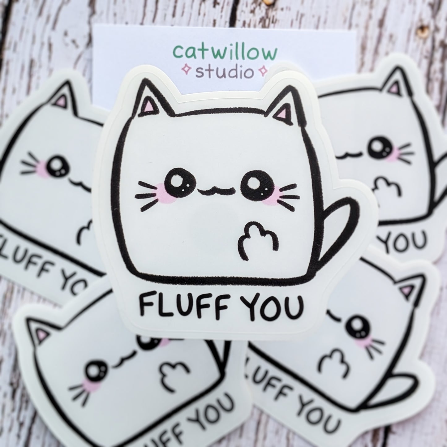 Agnes Fluff You Sticker