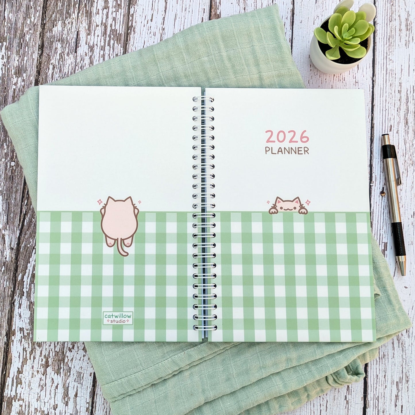 2026 Peeking Cat Planner