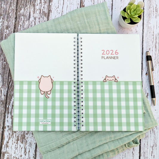 2026 Peeking Cat Planner