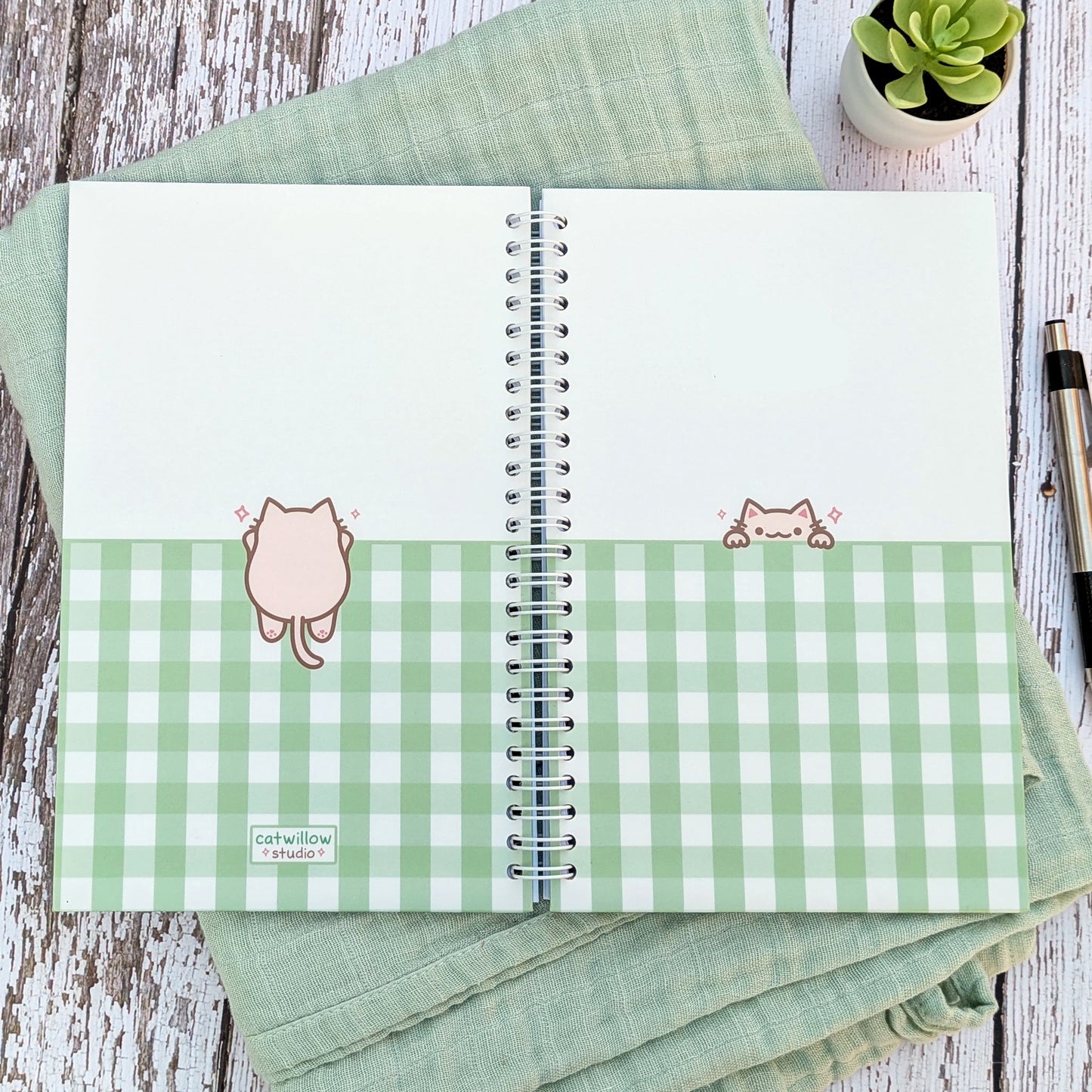 Peeking Cat Notebook