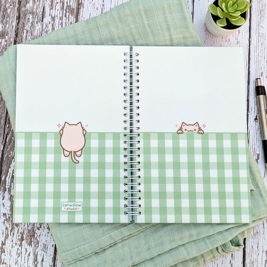 Peeking Cat Notebook