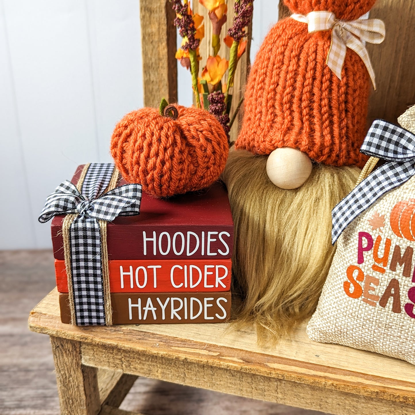 Fall Faux Mini Bookstack